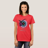 Spin en bloedschot Eyeball Halloween T-shirt (Voorkant volledig)