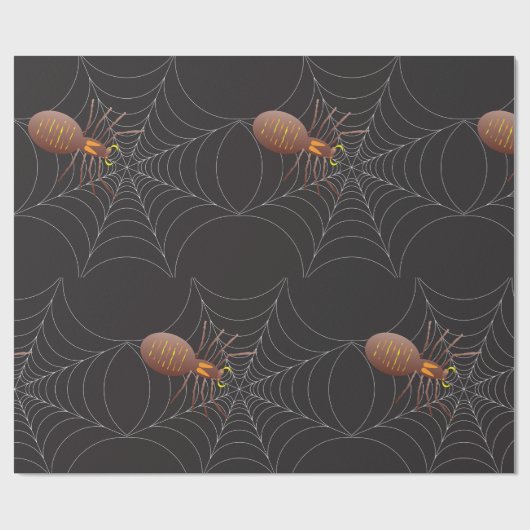 Spin en spinnenweb cadeaupapier (Vlak)