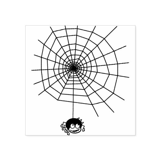 Spin en web 4 illustratie art stempel (Afrduk)