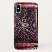 SPIN EN WEB Blauwe saffier Zwart Case-Mate iPhone Case (Achterkant)