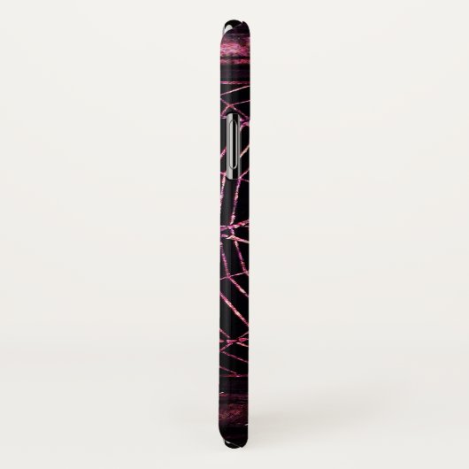 SPIN EN WEB Blauwe saffier Zwart Case-Mate iPhone Case (Achterkant / rechts)