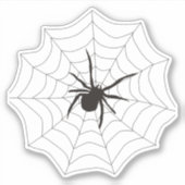 Spin en web Custom-Cut Vinyl Sticker (Voorkant)