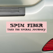 SPIN FIBER, NEEM DE SPIRALE REIS BUMPERSTICKER (Op auto)