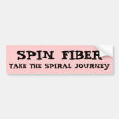 SPIN FIBER, NEEM DE SPIRALE REIS BUMPERSTICKER (Voorkant)