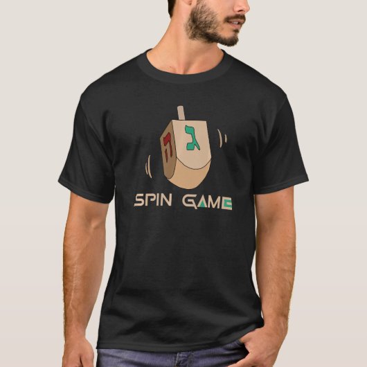 Spin Game Hanukkah Dreidel Chanukah Jew T-shirt (Voorkant)