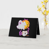 Spin Geschenk Boo Geest Vleermuizen Spin Creepy Ha Kaart (Gele Bloem)