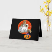 Spin Geschenk | Boo Halloween Met Pompoen Kaart (Gele Bloem)