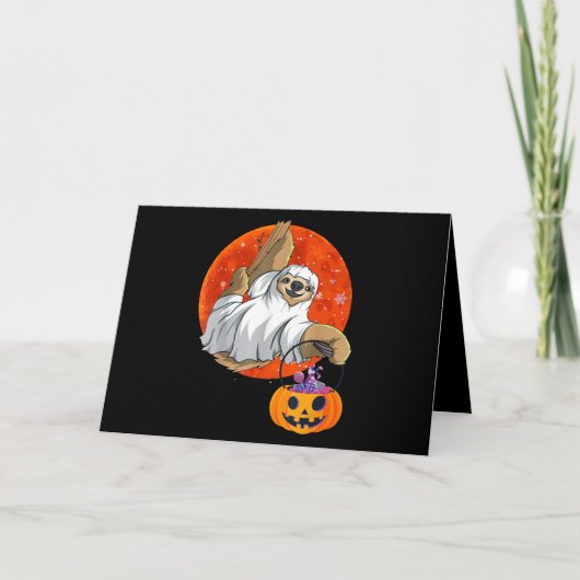 Spin Geschenk | Boo Halloween Met Pompoen Kaart (Voorkant)