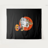Spin Geschenk | Boo Halloween Met Pompoen Wandkleed (Voorkant (horizontaal))
