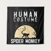 Spin Geschenk | Halloween Menselijk Kostuum Spin Wandkleed (Voorkant)