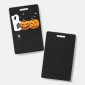 Spin Geschenk | Halloween Pompoenen Spin Badge (Voor- en achterkant)