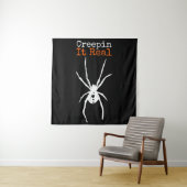 Spin Grappige Halloween Kostuum - Creepin It Real Wandkleed (In situ)