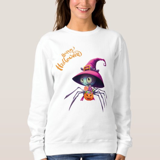 Spin/Halloween/herfst/pompoen Trui (Voorkant)