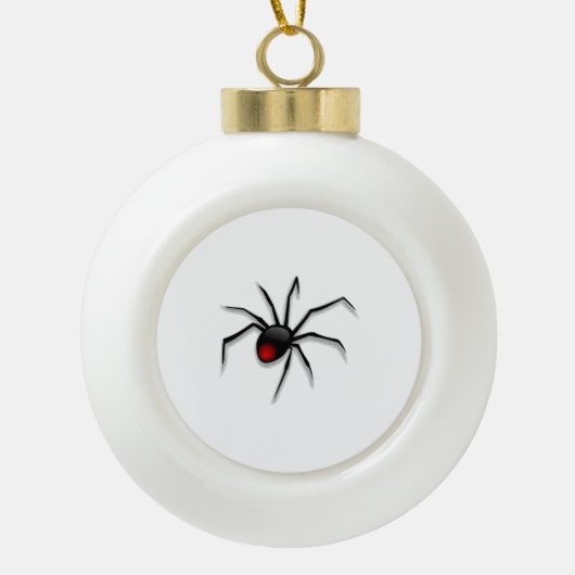 spin halloween keramische bal ornament (Voorkant)