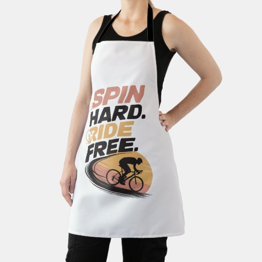 Spin Hard Ride Gratis Fietsen T-shirt Schort (Insitu)