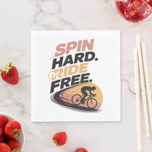 Spin Hard Ride Gratis Fietsen T-shirt Servet (Insitu)