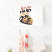 Spin Hard Ride Gratis Fietsen T-shirt Spandoek (Insitu)