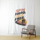 Spin Hard Ride Gratis Fietsen T-shirt Wandkleed (In situ)