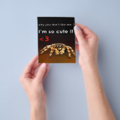 Spin, ik ben zo stom | Spider Lover Gift Flyer (Hand)