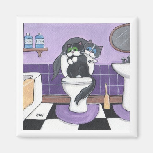 Spin in de badkamermagneet magneet (Voorkant)