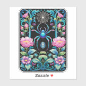 Spin in de bloementuin sticker (Vel)