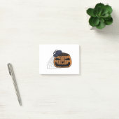 Spin in het web in de halloween pompoen post-it® notes (Kantoor)
