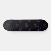 Spin in Paarse en zwart Persoonlijk Skateboard (Horizontaal)