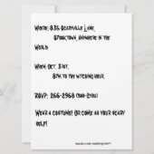 Spin in Web met Skull Kaart (Achterkant)