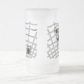 Spin in Web met Skull Matglas Bierpul (Center)