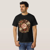 Spin Into Christmas – Fun Holiday Design T-shirt (Voorkant volledig)