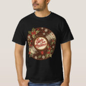Spin Into Christmas – Fun Holiday Design T-shirt (Voorkant)
