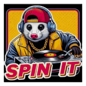 SPIN IT-OPOSSUM DJ 3 PERFECT POSTER (Voorkant)