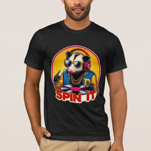 SPIN IT-OPOSSUM DJ 6 T-SHIRT (Voorkant)