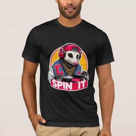 SPIN IT-OPOSSUM DJ T-SHIRT (Voorkant)