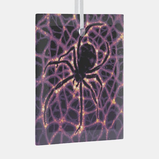 Spin Kosmisch Web, Halloween Galaxy of Horrors Glas Ornament (Voorkant Rechts)