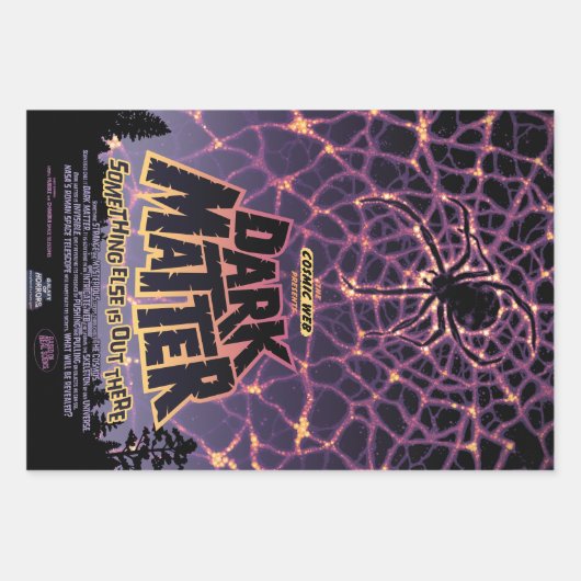 Spin Kosmisch Web, Halloween Galaxy of Horrors Inpakpapier Vel (Voorkant)