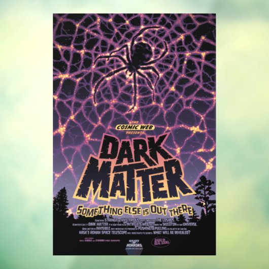 Spin Kosmisch Web, Halloween Galaxy of Horrors Raamsticker (Vel 3)