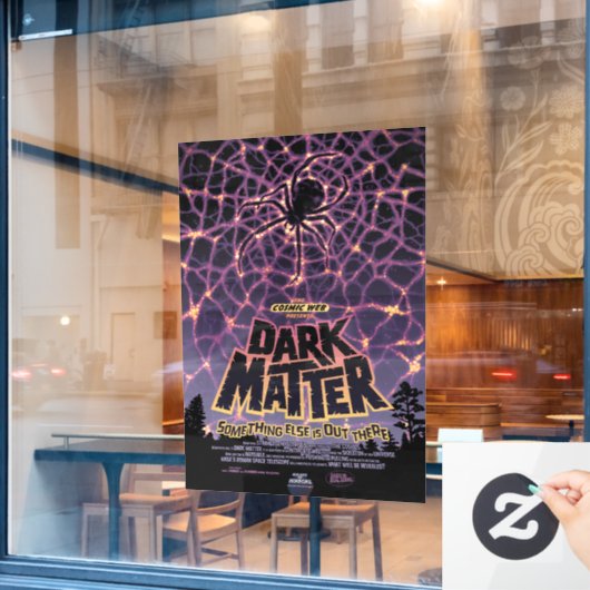 Spin Kosmisch Web, Halloween Galaxy of Horrors Raamsticker (Cafe Raam)