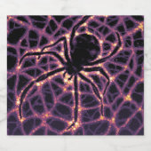 Spin Kosmisch Web, Halloween Galaxy of Horrors Sparkling Wijnetiket (Enkel label)