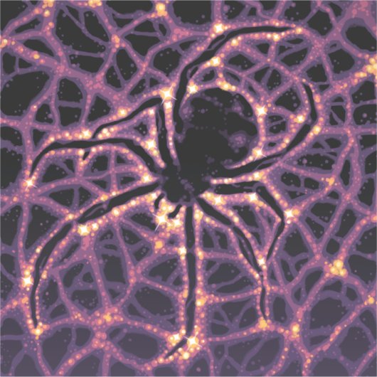 Spin Kosmisch Web, Halloween Galaxy of Horrors Sticker (Voorkant)