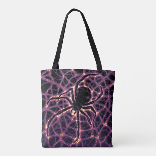 Spin Kosmisch Web, Halloween Galaxy of Horrors Tote Bag (Achterkant)