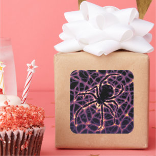 Spin Kosmisch Web, Halloween Galaxy of Horrors Vierkante Sticker