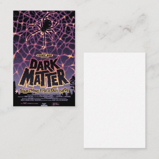 Spin Kosmisch Web, Halloween Galaxy of Horrors Visitekaartje (Voorkant / Achterkant)