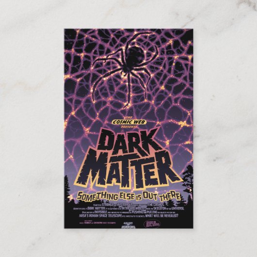 Spin Kosmisch Web, Halloween Galaxy of Horrors Visitekaartje (Voorkant)