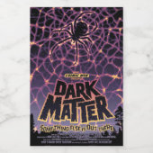 Spin Kosmisch Web, Halloween Galaxy of Horrors Voedselcontainer Etiket (Enkel label)