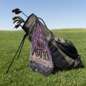 Spin kosmisch web, Halloween sterrenstelsel van ve Golfhanddoek (Groen)