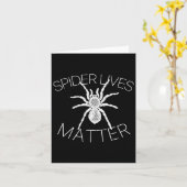 Spin Leeft Probleem Grappig Insect Meme T-shirt  Kaart (Gele Bloem)