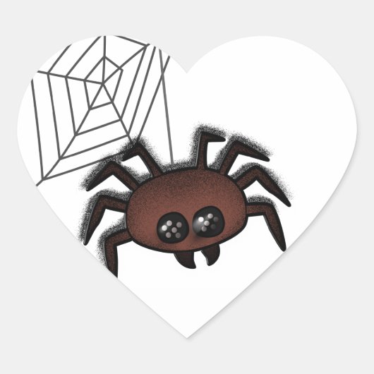 Spin Me Halloween Hart Sticker (Voorkant)