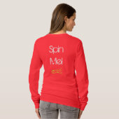 Spin me ooit na het lange T-Shirt van de vrouw (Achterkant volledig)