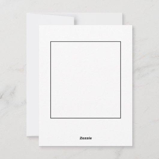 Spin met ballon feestdagenkaart (Achterkant)